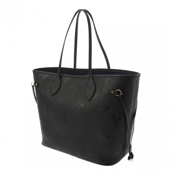 Louis Vuitton Empreinte Neverfull MM Noir Black Tote Bag Back - Picture 2 of 14